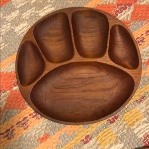 Gorgeous vintage wooden serving dishes x4